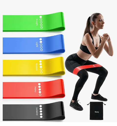 Elastic Resistance Bands, Set of 5